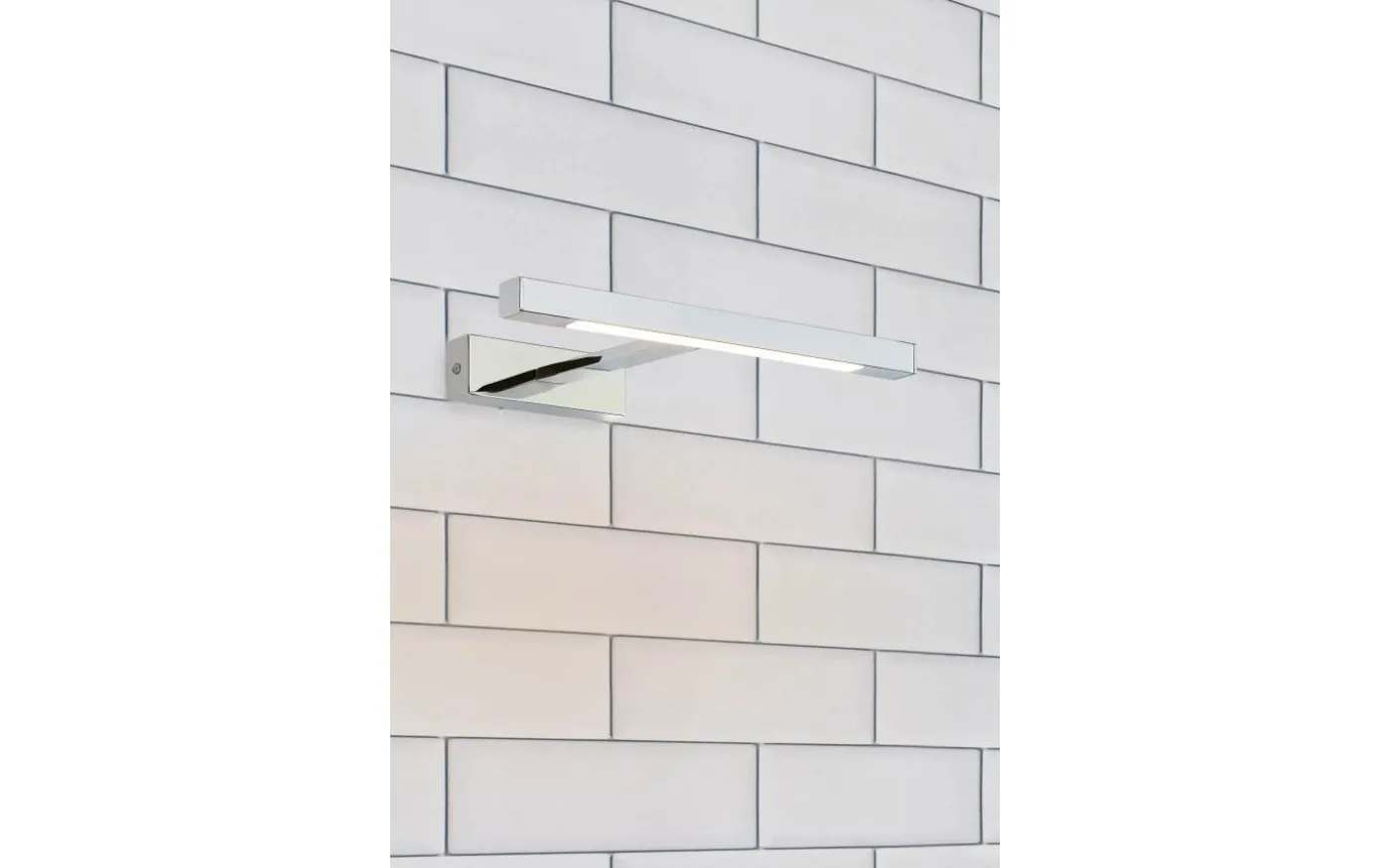 Neptunus Vägglampa 38cm 3000K 6W Krom IP44