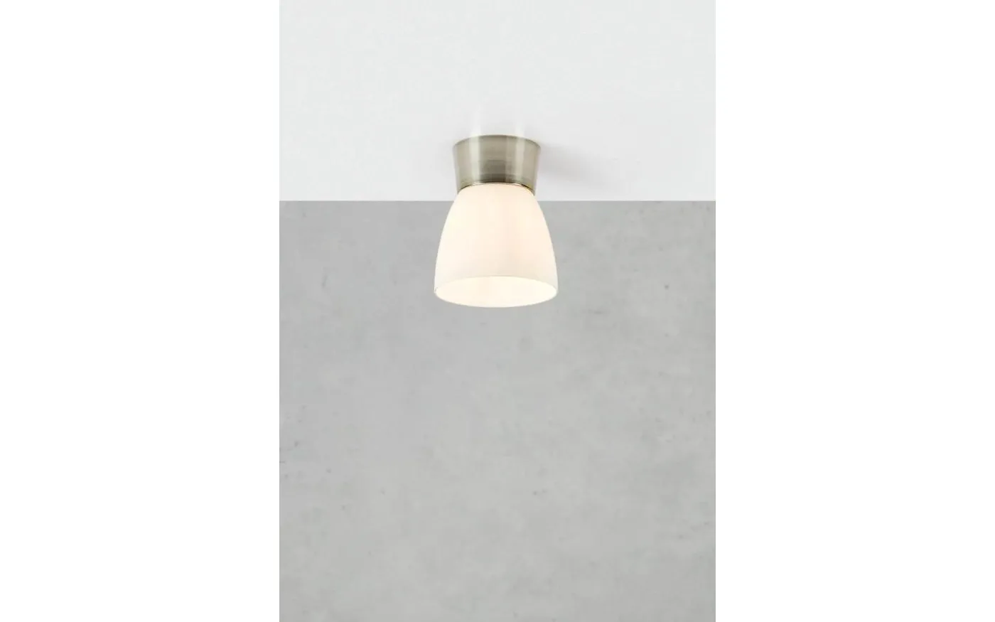 Nerja Plafond 18cm Vit/Stål