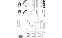 New August Plafond 27cm Matt Mässing