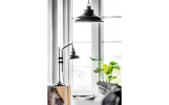 New Haven Taklampa 37cm Antik Svart/Guld