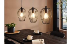 Newtown Taklampa 79cm 3L Svart/Vit