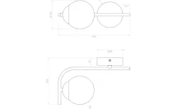 Nicosia Vägglampa Svart IP44