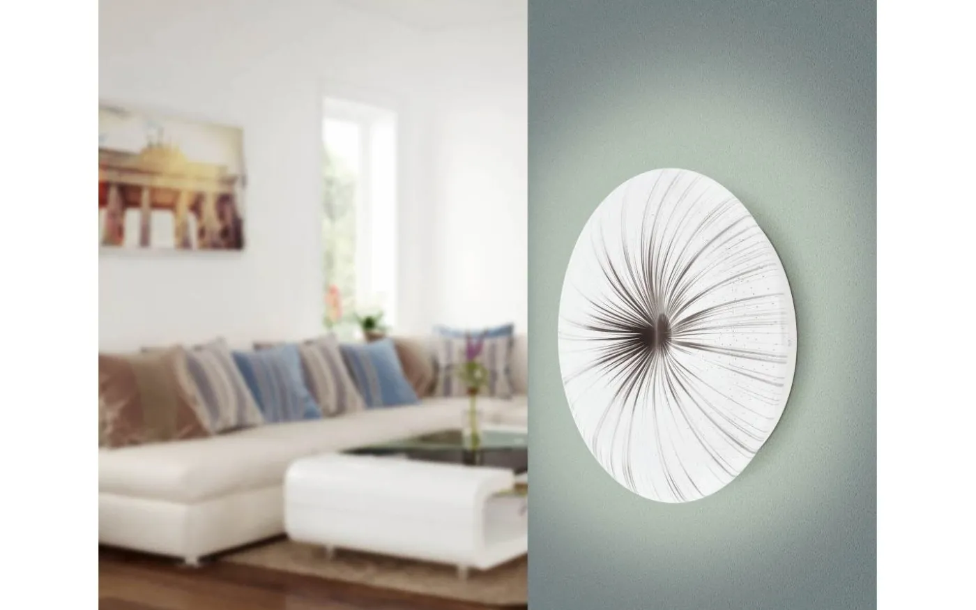 Nieves Plafond 41cm LED 3000K 19,5W Vit