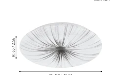 Nieves Plafond 41cm LED 3000K 19,5W Vit