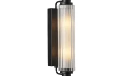 Nimal Double Vägglampa Badrum 35cm Svart IP44