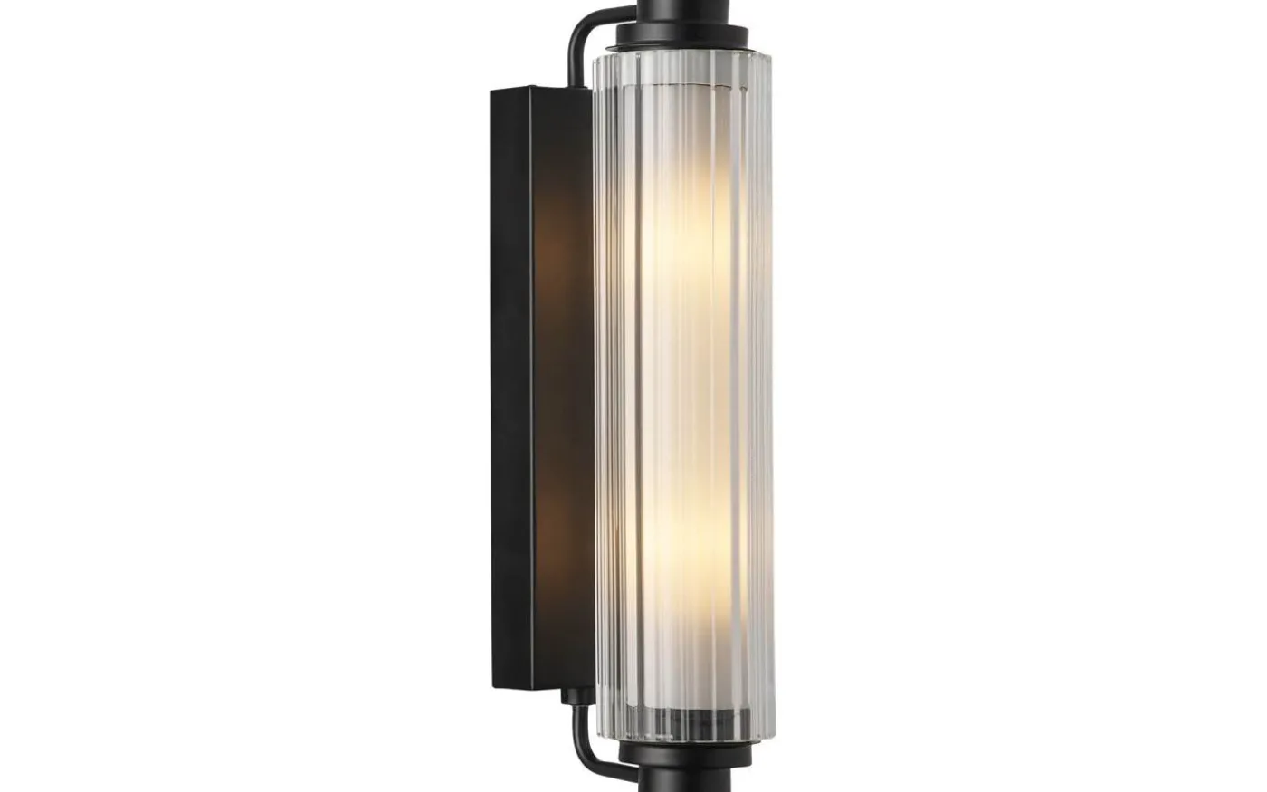 Nimal Double Vägglampa Badrum 35cm Svart IP44