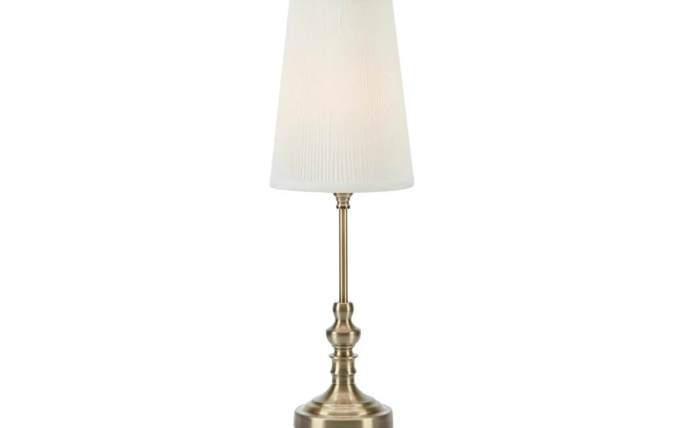 Noble Bordslampa 56cm Offwhite/Antikmässing