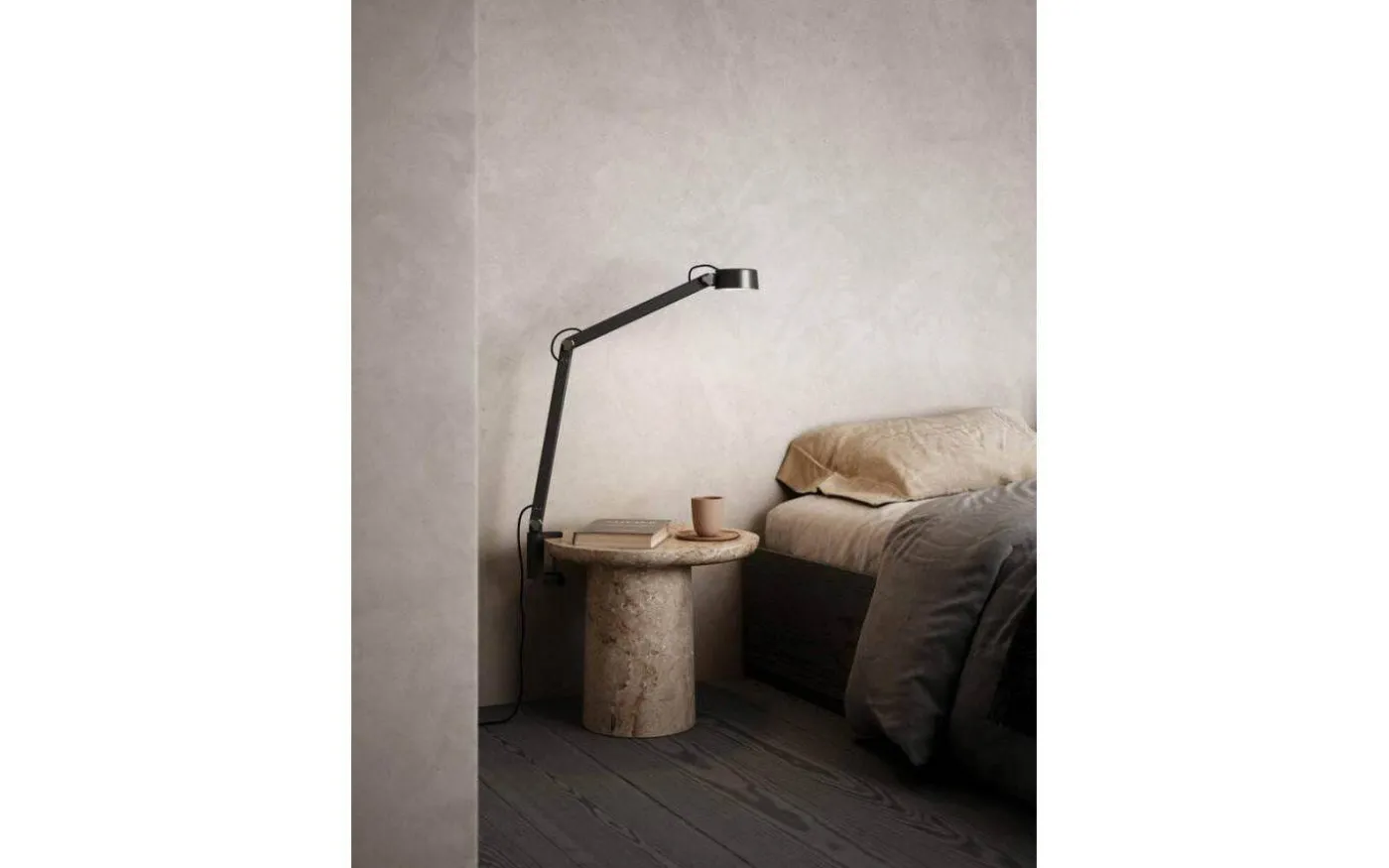 Nobu Skrivbord/Vägglampa 47cm Svart