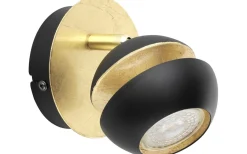 Nocito Vägglampa LED 3000K 3W Svart/Guld