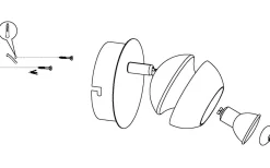 Nocito Vägglampa LED 3000K 3W Svart/Guld