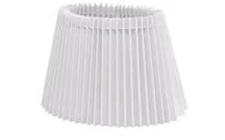 Nody Lampskärm Oval 22cm Veckad Vit