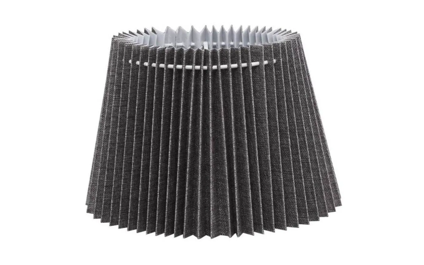 Nody Lampskärm Oval 22cm Veckad Grå