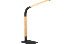 Norris Skrivbordslampa LED mattsvart/trä