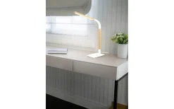 Norris Skrivbordslampa LED matt vit/trä