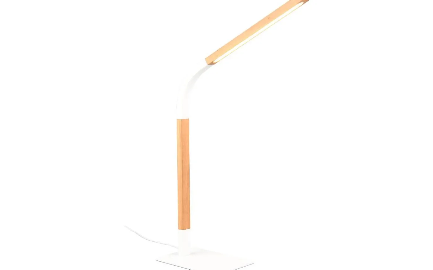 Norris Skrivbordslampa LED matt vit/trä