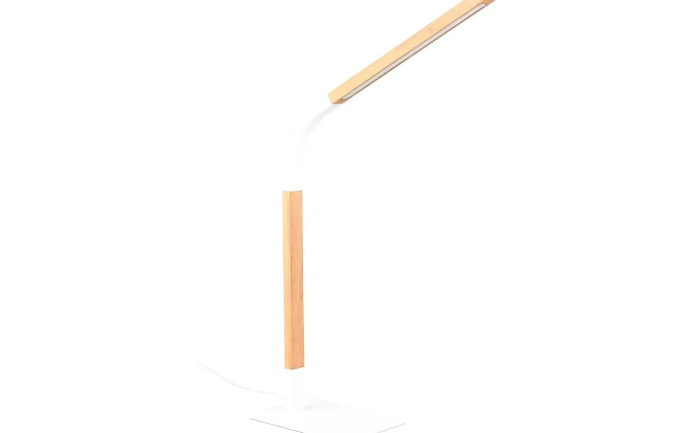 Norris Skrivbordslampa LED matt vit/trä