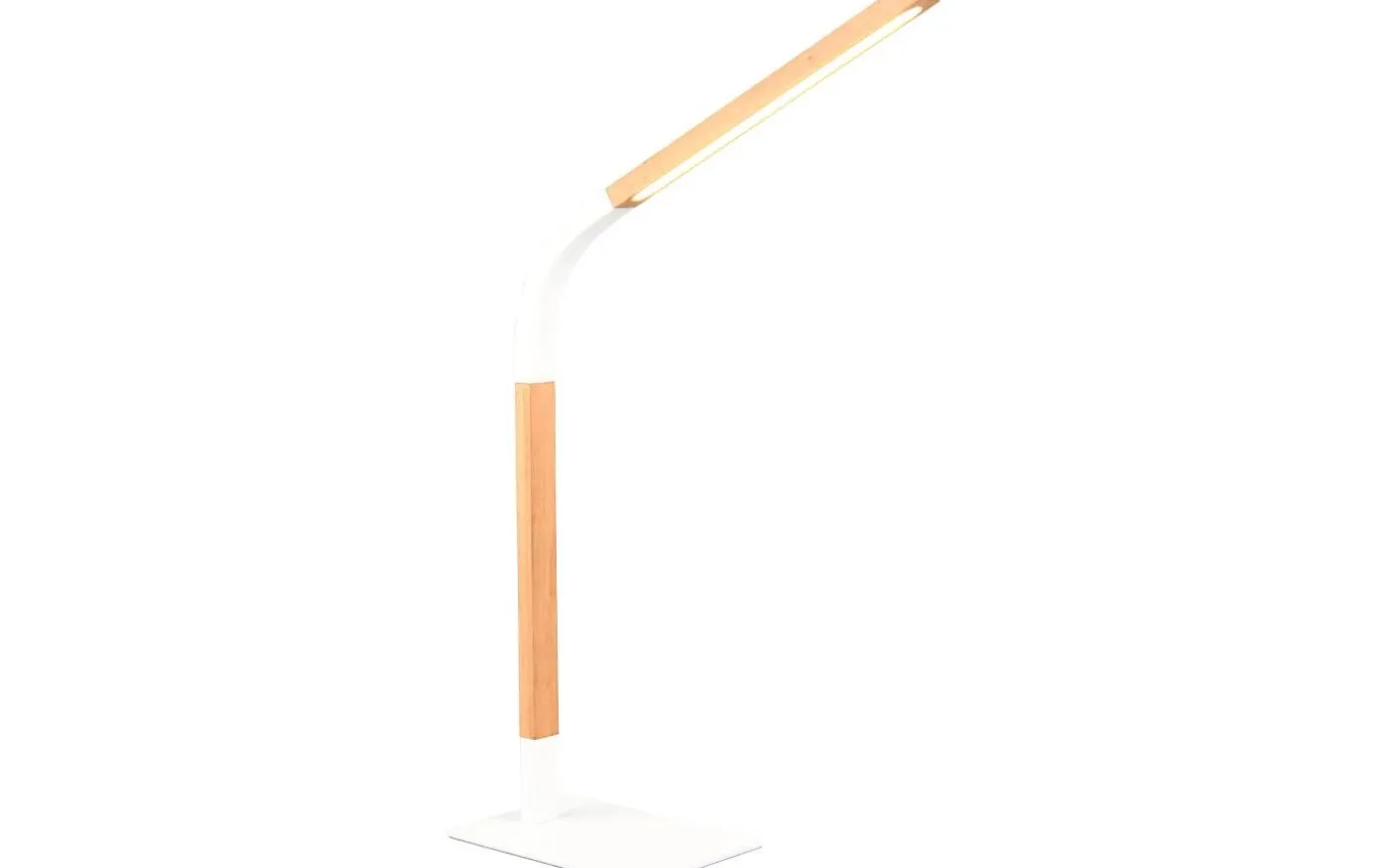 Norris Skrivbordslampa LED matt vit/trä