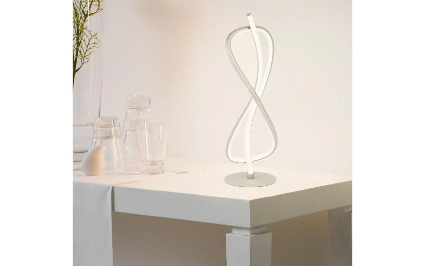 Novafel Bordslampa 41cm LED 3000K 10W Nickel