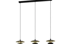 Nuvano Taklampa 99cm GU10 LED 3000K 4,5W Svart/Guld