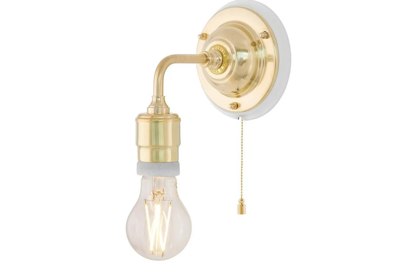 Nylander - Mässing / Brytare / Vitt fäste