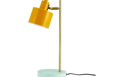 Ocean Skrivbordslampa 43cm Curry/Mässing/Turkos