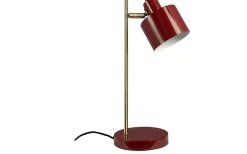 Ocean Skrivbordslampa 43cm Mörkröd/Mässing