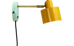 Ocean Vägglampa Curry/Mässing/Turkos