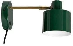 Ocean Vägglampa Mörkgrön/Mässing