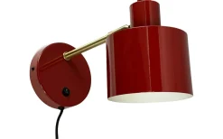 Ocean Vägglampa Mörkröd/Mässing