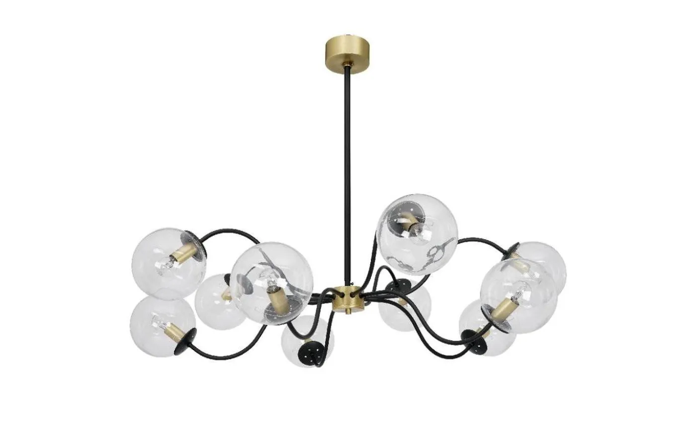 Octopus Taklampa 104cm Svart/Klar