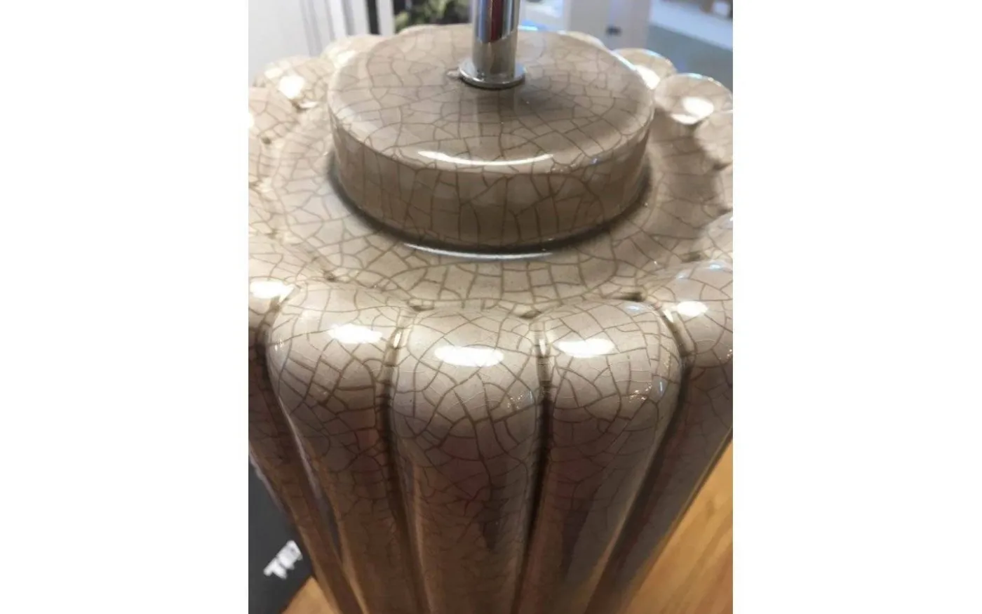 Odessa Lampfot 49cm Grå