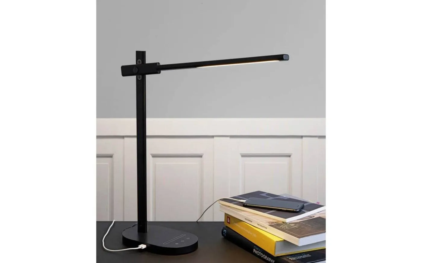 Office Skrivbordslampa CCT-Dim 44cm Mörkgrå