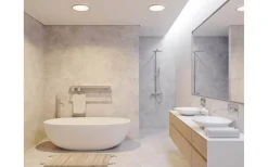 Oja Plafond 29cm CCT 3-stegs DIM LED 3000/4000K 14,5W Krom IP54