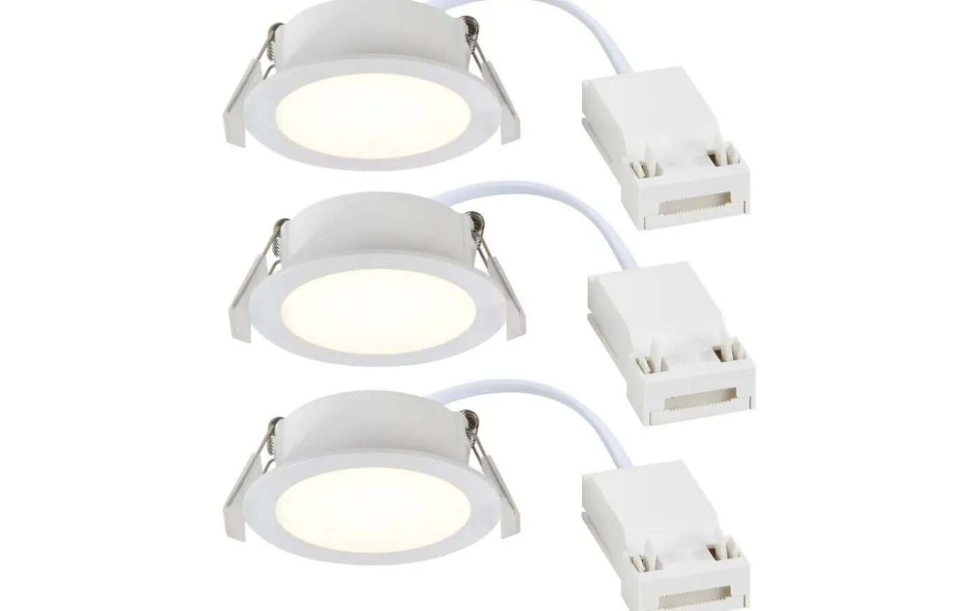 Olea Spotlight LED 2700K 4,4W Vit IP65 3-Pack