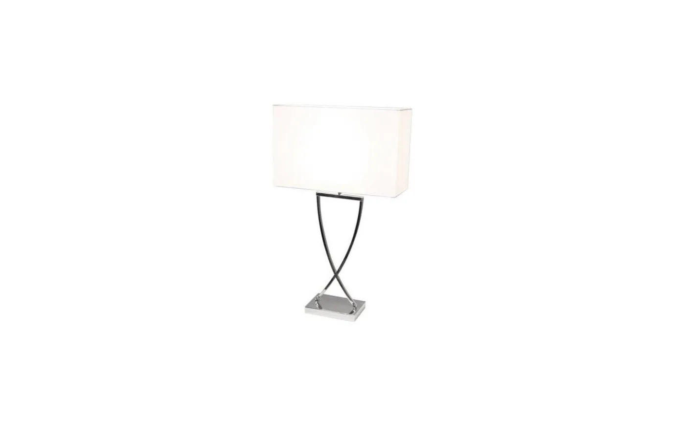 Omega Bordslampa 69cm Krom/Vit