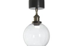 Omega Plafond 20cm Svart/Mässing