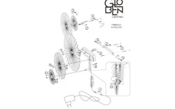 Omega Vägglampa 70cm LED 4,2W Svart