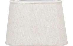 Omera Oval Lampskärm 27cm Lin Ljus Beige