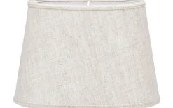 Omera Oval Lampskärm 20cm Lin Ljus Beige