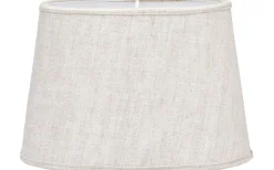 Omera Oval Lampskärm 23cm Lin Ljus Beige