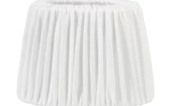 Omera Oval Lampskärm 20cm Veckad Classico Vit