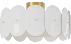 Omlott Plafond 53cm Mässing/Vit