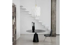 Omlott Taklampa 50cm Mässing/Vit