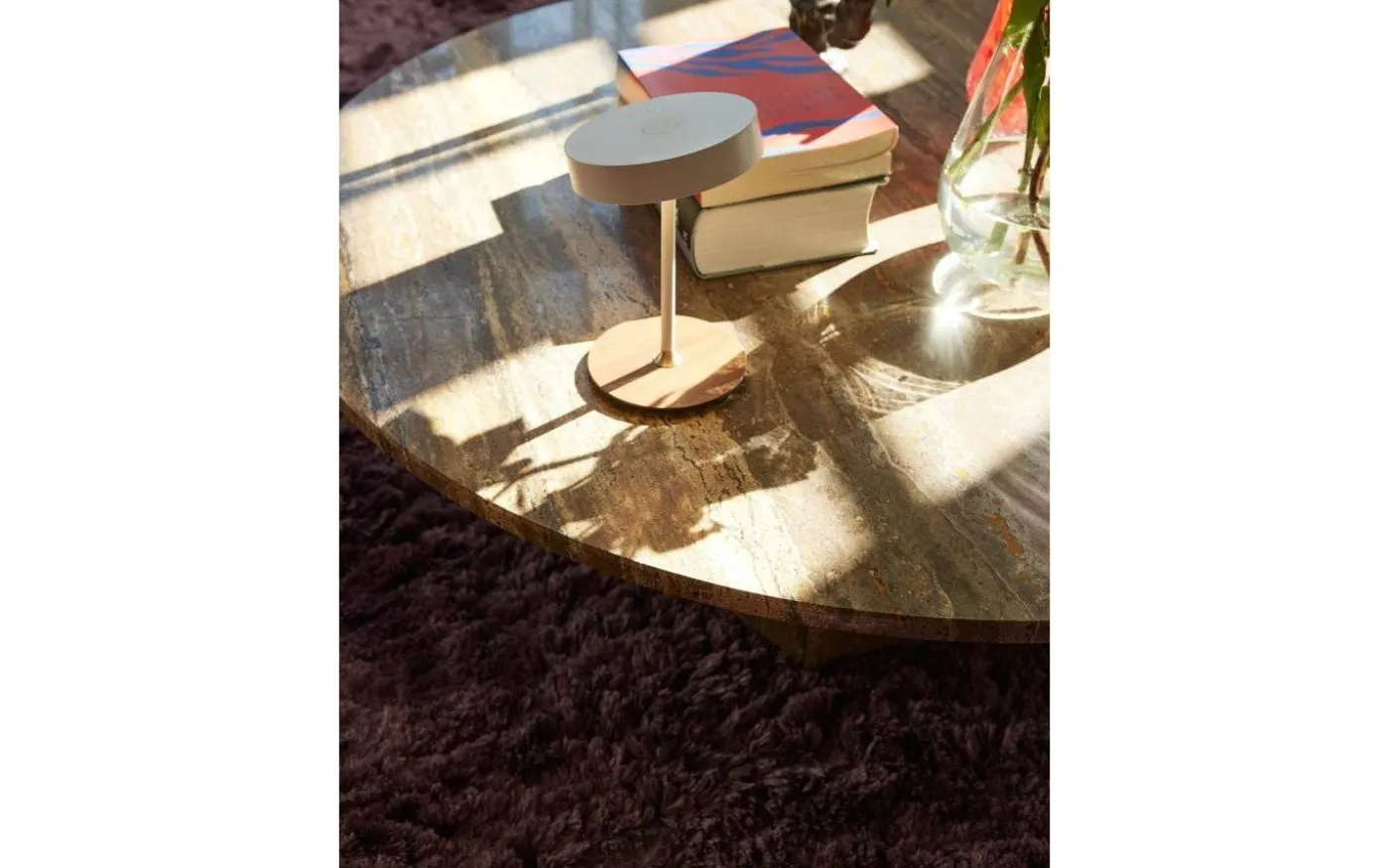 On The Move Uppladdningsbar Bordslampa LED 3-Steg DIM Vit