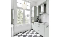 Opal Taklampa 30cm Matt Mässing