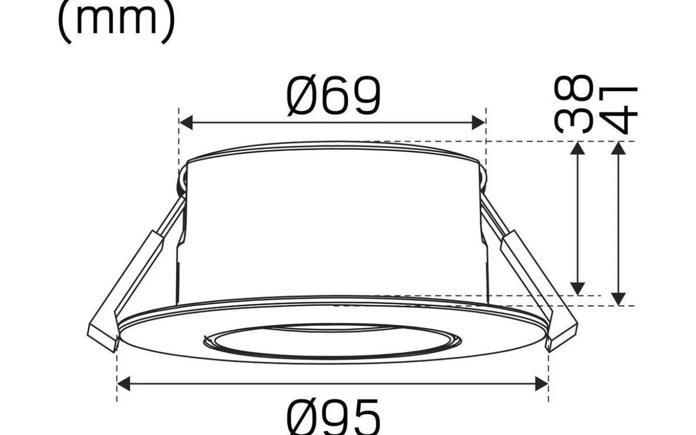 Optic Quick ISO Spotlight 4000K 6W Svart IP44