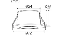Optic S Quick ISO 6-pack Spotlight 3000K 4,5W Vit IP44