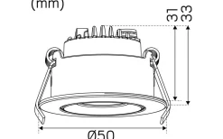 Optic XS Tilt Spotlight 2700K 4W Vit IP44