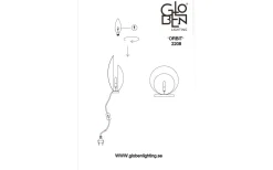 Orbit Bordslampa 32cm Svart