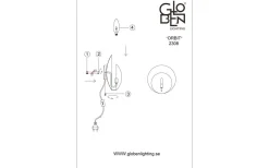 Orbit Vägglampa Beige